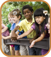 children playing outside